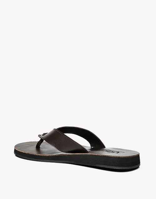Australian Shepherd Murphy Unisex Leather Slides Thong