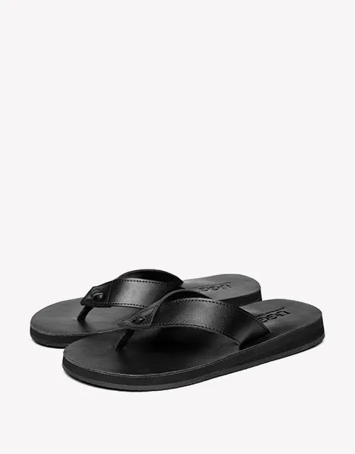 Australian Shepherd Murphy Unisex Leather Slides Thong