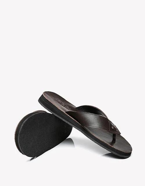 Australian Shepherd Murphy Unisex Leather Slides Thong