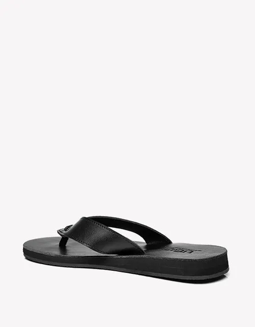 Australian Shepherd Murphy Unisex Leather Slides Thong