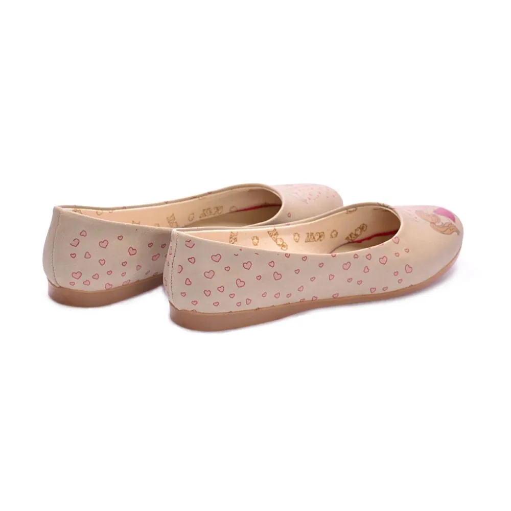 Heart Raining Ballerinas Shoes 1023