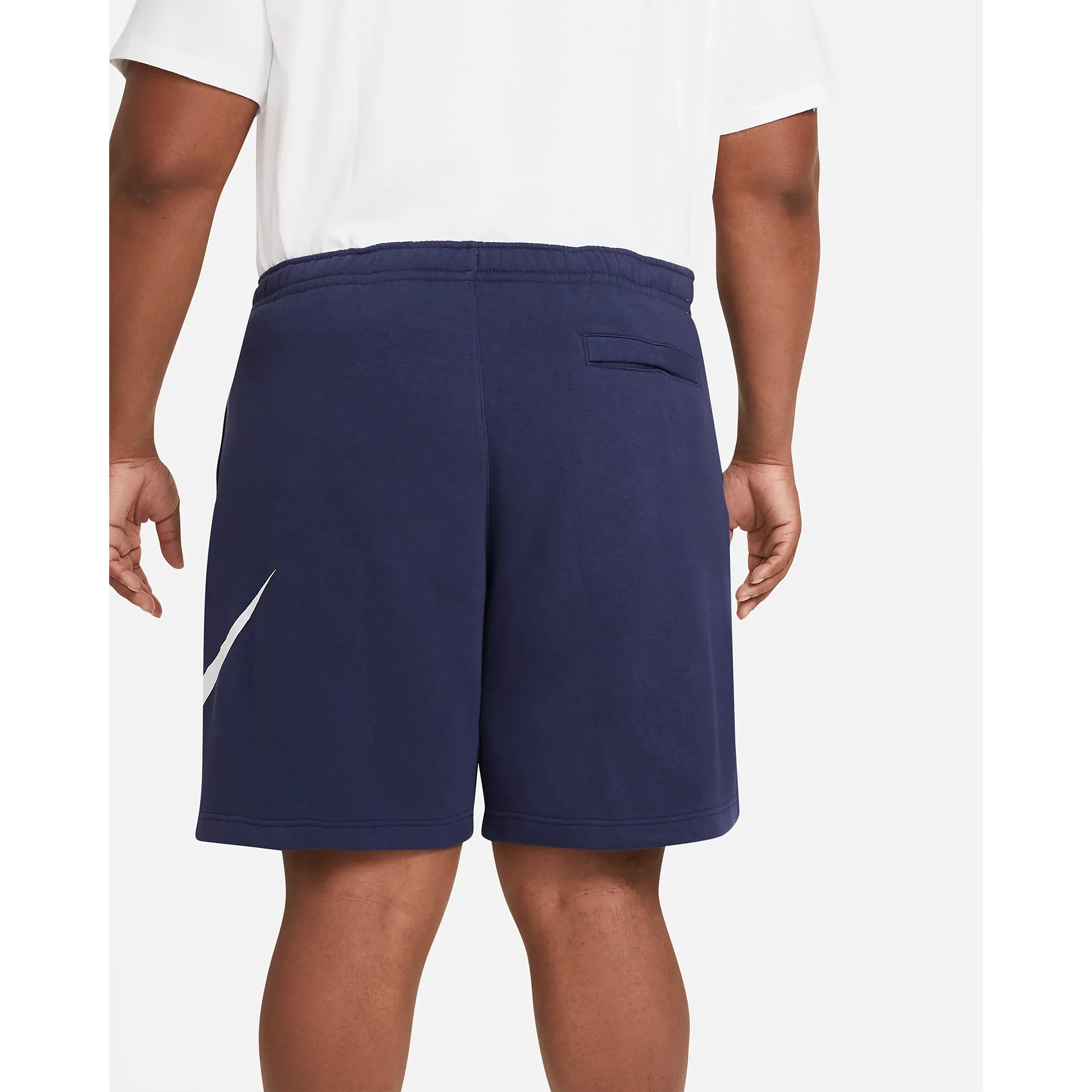 Nike Men's Sportswear Club Graphic Shorts - Midnight Navy / White