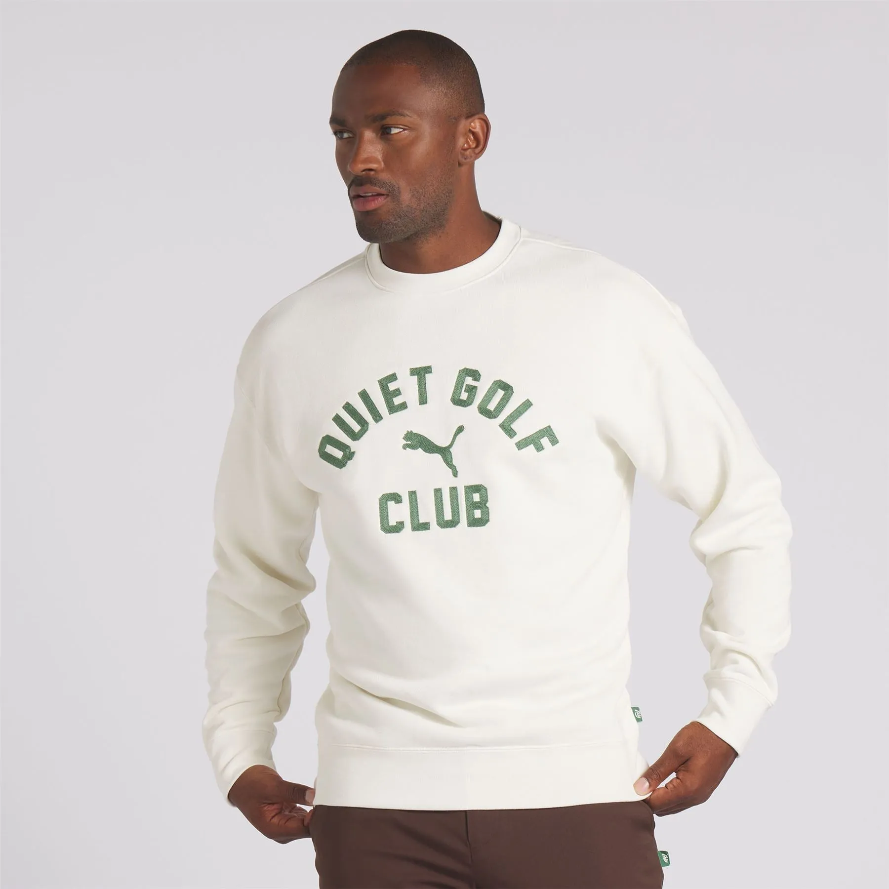 X QGC Graphic Crewneck Warm White - SS24