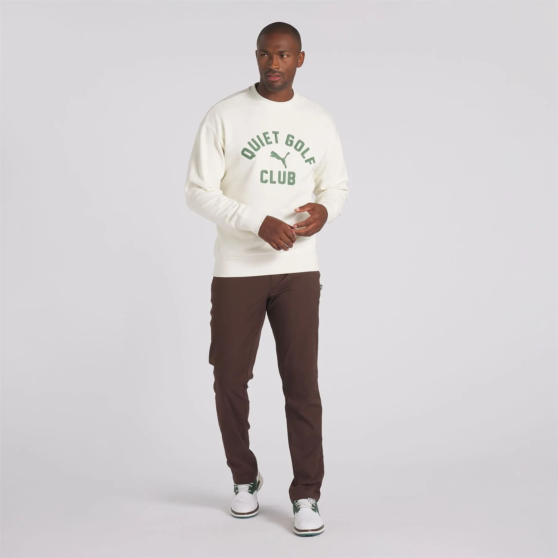 X QGC Graphic Crewneck Warm White - SS24