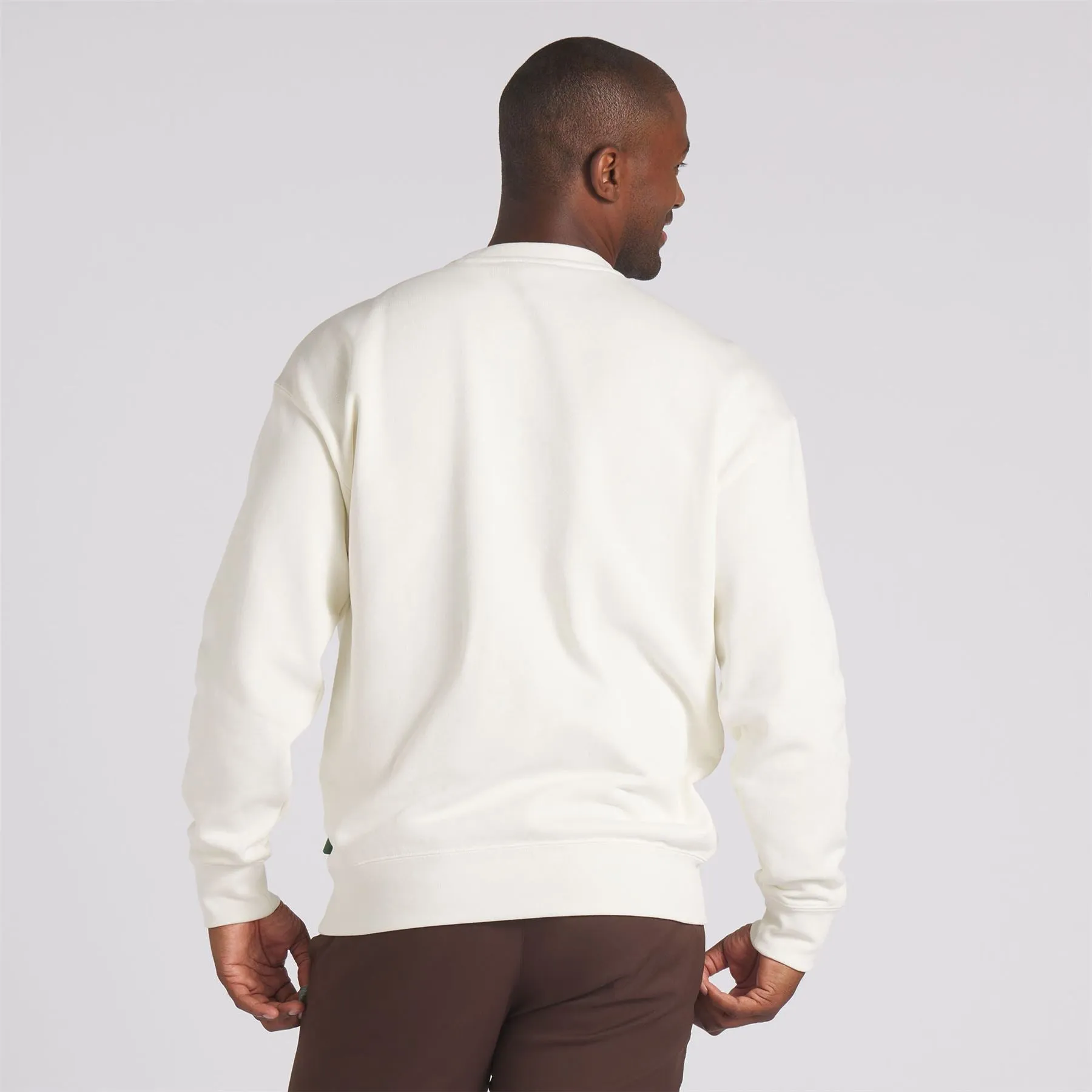 X QGC Graphic Crewneck Warm White - SS24